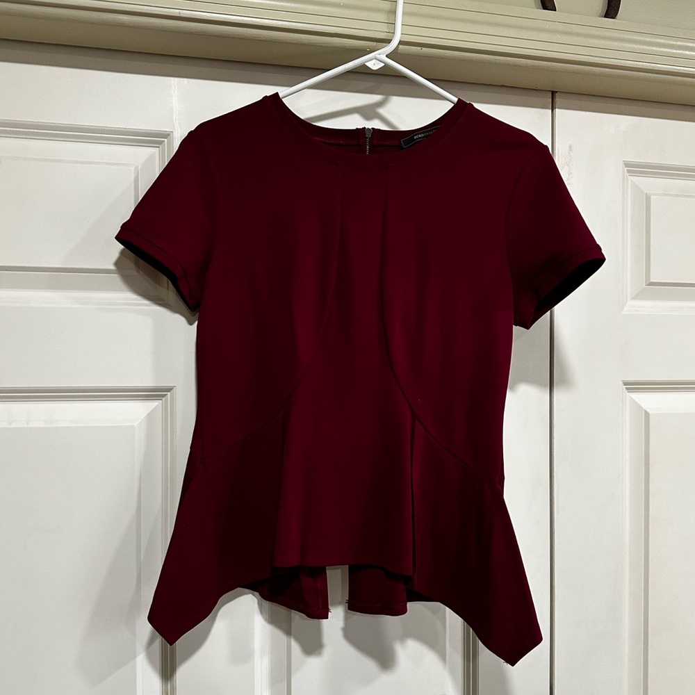 BCBG PEPLUM TOP
